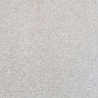 Rugiano anilina cashmere rug in 24 polvere, close-up view of mottled light gray leather texture with granular, speckled surface details.